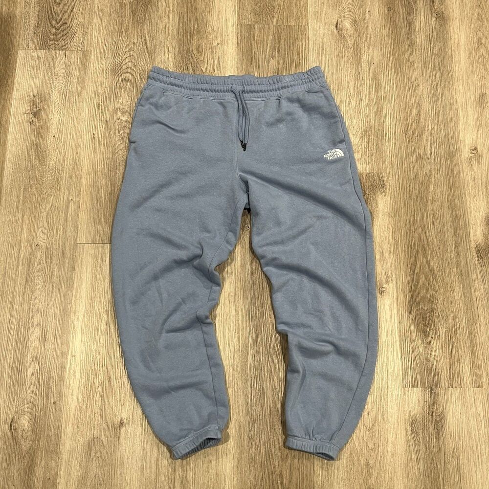Woman's Medium Blue North Face Sweat Pants - M